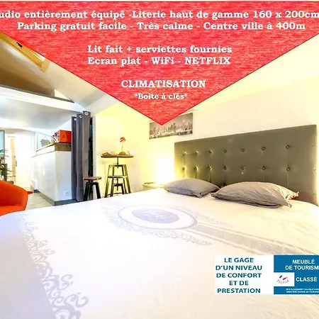 La Tarine: Cozy With Ac, Netflix & Parking Apartment
