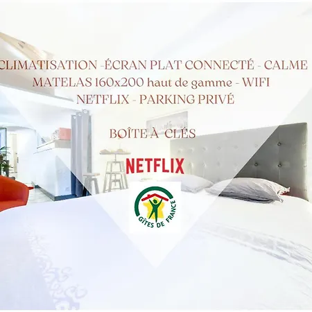 La Tarine: Cozy With Ac, Netflix & Parking Apartment